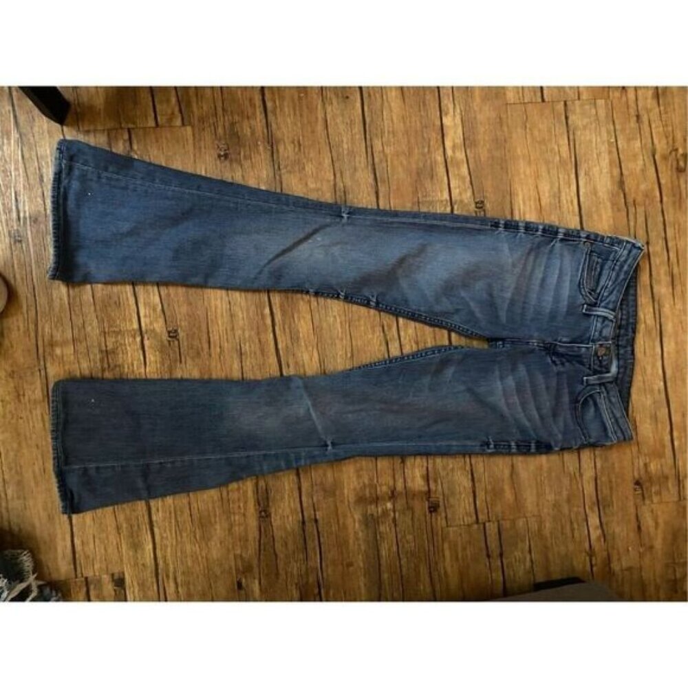 William Rast Womens Denim Flared Jeans Blue Size 25